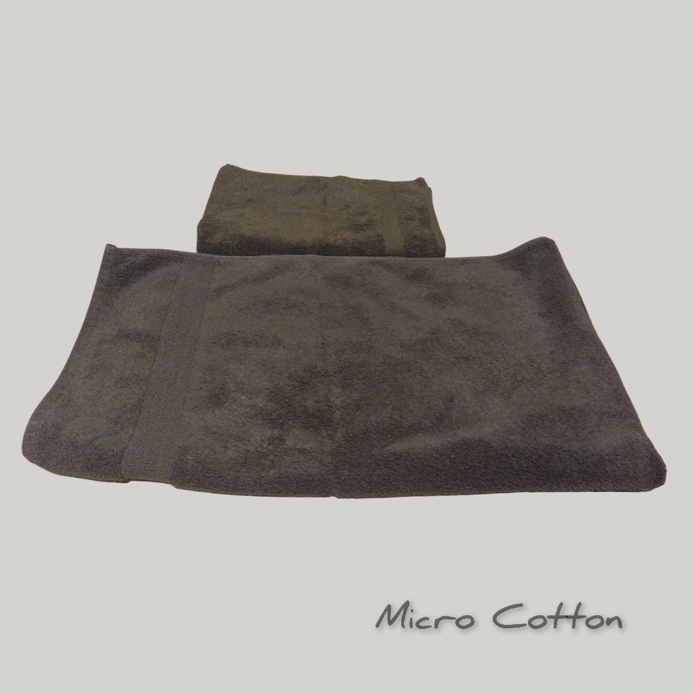 Micro Cotton 100% Cotton Towels – Bath Towel & Smaller Matching Towel (2 Pc)